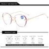 Women Men Luxury Rimless Reading Glasses Fashion Design Round Gradien Eyewear Trendy New Ladies Far Sight Eyeglasses Degrees