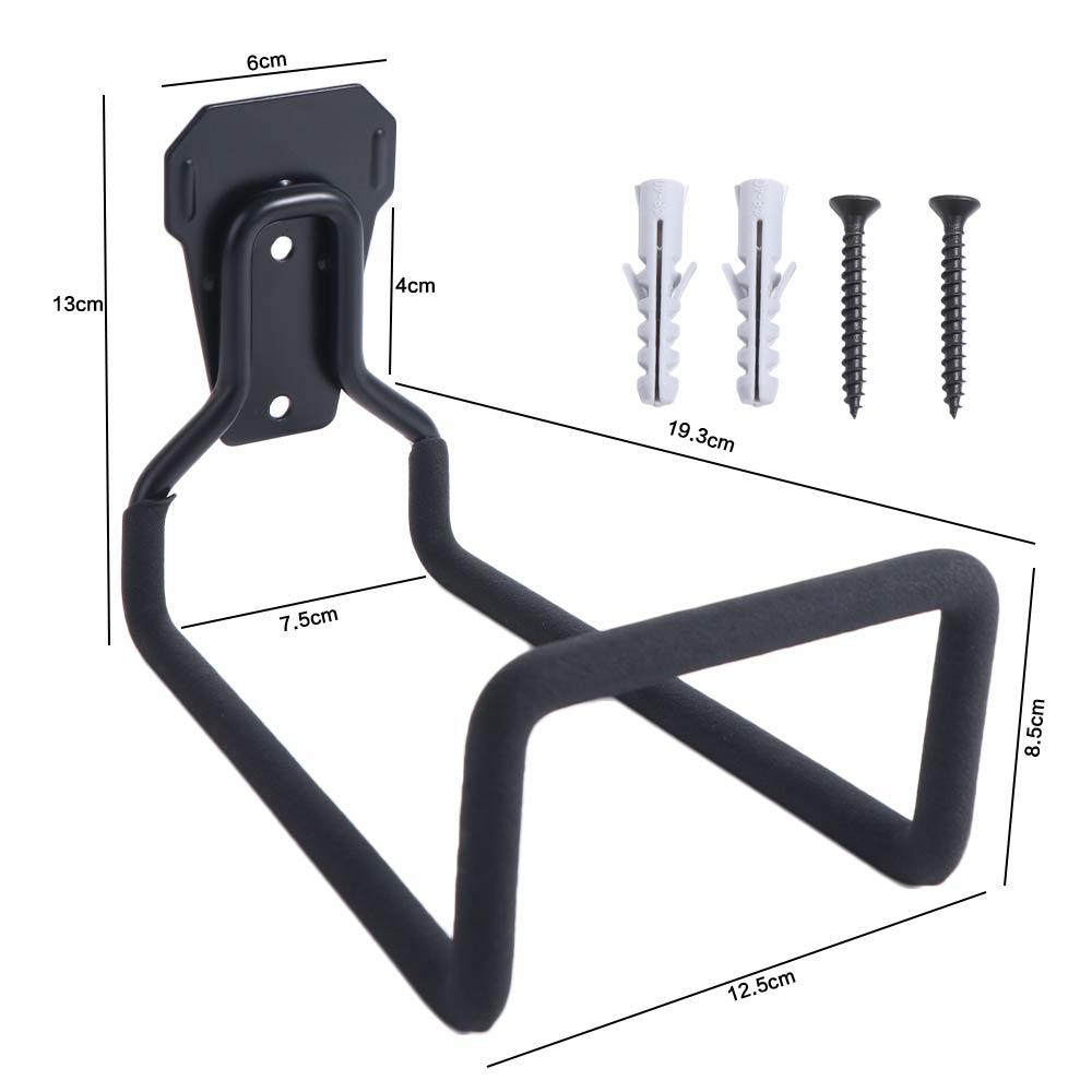 Iron Hose Hook Bracket Black Metal Hose Holder Sturdy Pipe Reel Rack for Air Hydraulic Hose