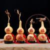 Фэн-шуй Счастливая тыква-горлянка Красная нить Усилитель богатства и здоровья для дома/офиса Традиционный китайский декоративный талисман