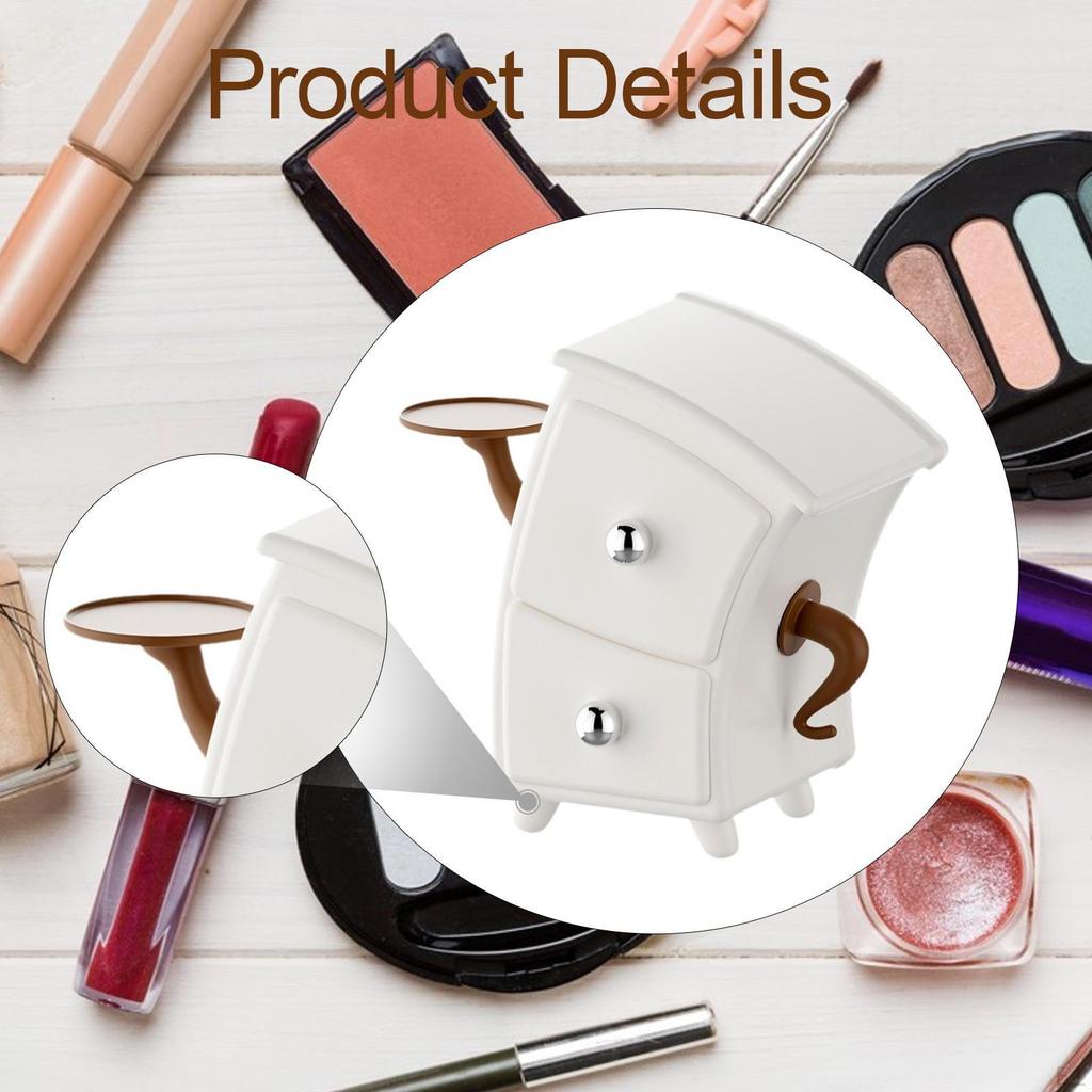Органайзер для косметических спонжей с выдвижным ящиком, Коробка для макияжа, Пылезащитный органайзер, Туалетный столик