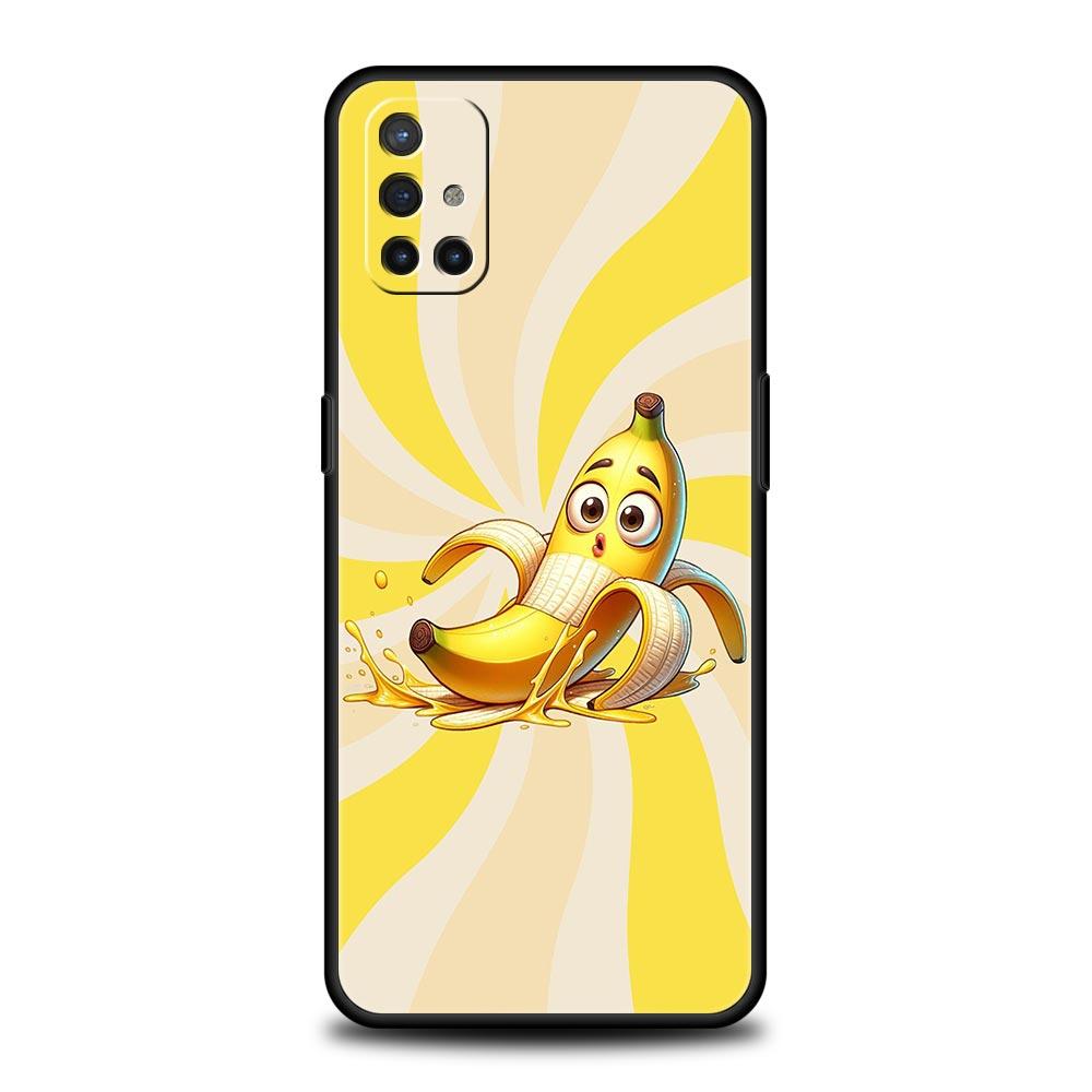 Phone Case For Oneplus 13R 13 12 10T 11 R10 Nord N100 N200 N10 9 9R CE 2 3 Z Pro Lite 5G Soft TPU Cover Funny Bite Apple Banana