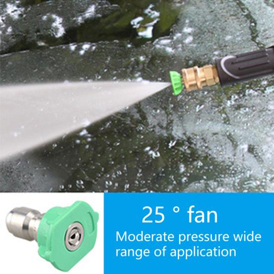 Наконечник сопла для мойки высокого давления Быстрое соединение Веерообразный термостойкий высокопрочный распылитель