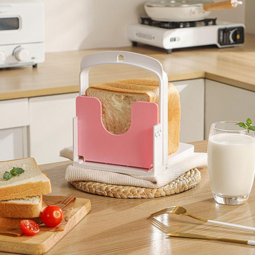 Foldable Toast Bread Slicer Stand DIY Homemade Bread Toast Loaf Slicing Machine Tool Baking Bread Cutting Guide Tool