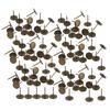 100Pcs Upholstery Nail Flat Head Cyan Bronze Iron Decorative Pin Sofa Furniture Accessories14 X