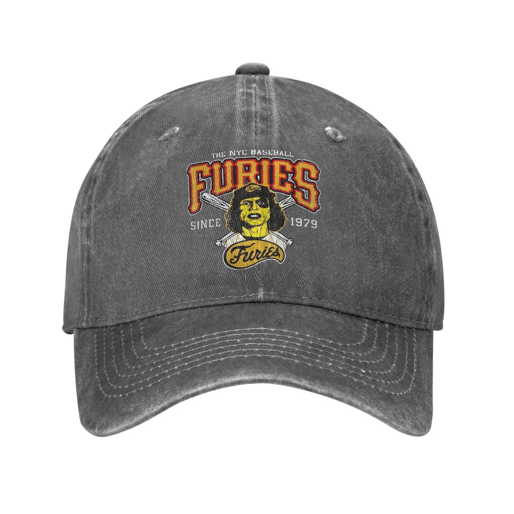 Baseball Furies From Warriors Baseball Caps Vintage Distressed Cotton Headwear for Unisex Women Outdoor Running Golf Fit Caps Hat