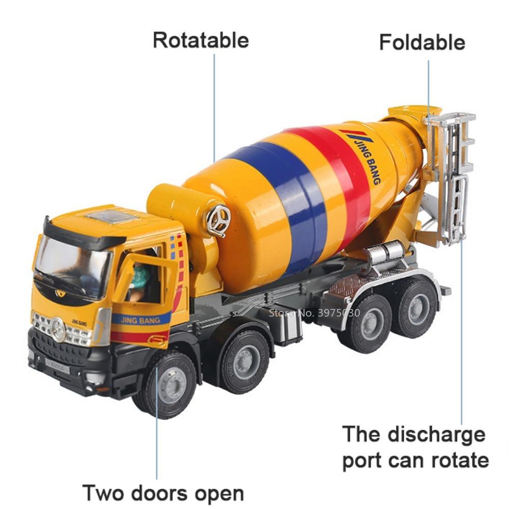 Модель миксера 1/50, литая под давлением модель транспортного средства, инженерный инструмент