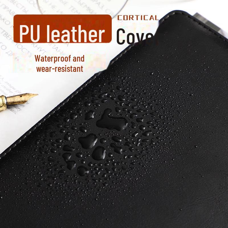 Супер толстый кожаный деловой блокнот с простым логотипом