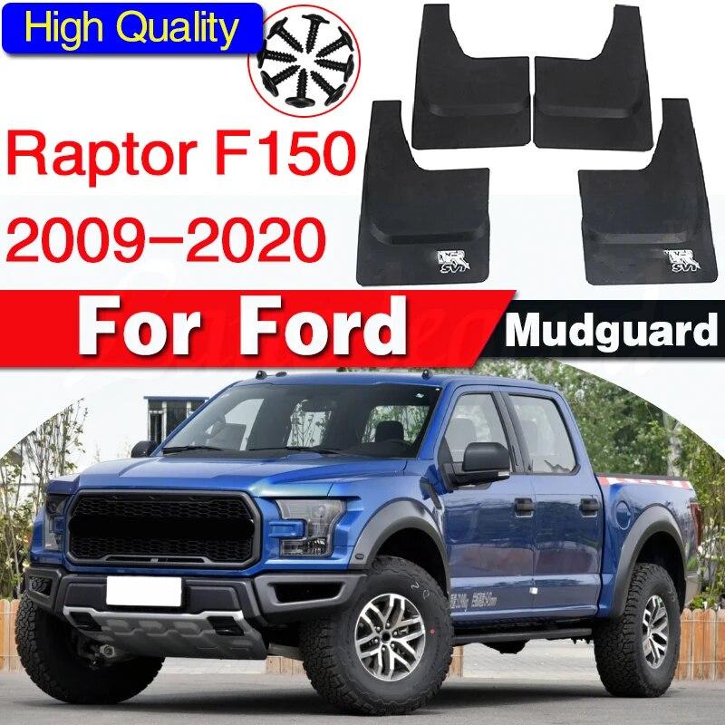 Mudflaps For Ford Raptor F150 Ord Pickup Raptor F-150 Mudguards Splash Guard Fender Mud Flap Car Fenders Accessories 4Pcs 09-20