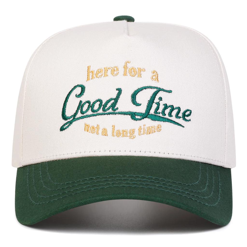 Бейсболки унисекс GOOD TIME с вышитыми буквами, регулируемые, для отдыха на весну и осень, повседневные, солнцезащитные кепки