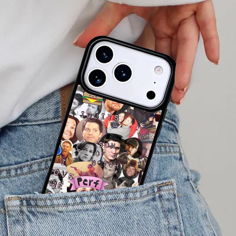 Supernatural Collage soft Phone Case for iPhone 17ProMax 12 13 14 15 16e 17 Pro Max Plus Air Cover