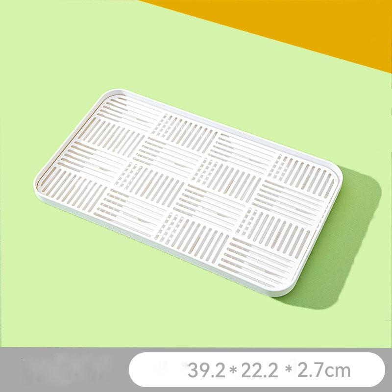 Detachable Tableware Drain Tray Double Layer Grids Design Dish Drainer Storage Tray Kitchen Accessory Easy Clean Dish Drainer