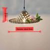 Ретро китайский бамбуковый подвесной светильник: Ностальгический дизайн соломенной шляпы для ресторанов хот-пота и местной кухни