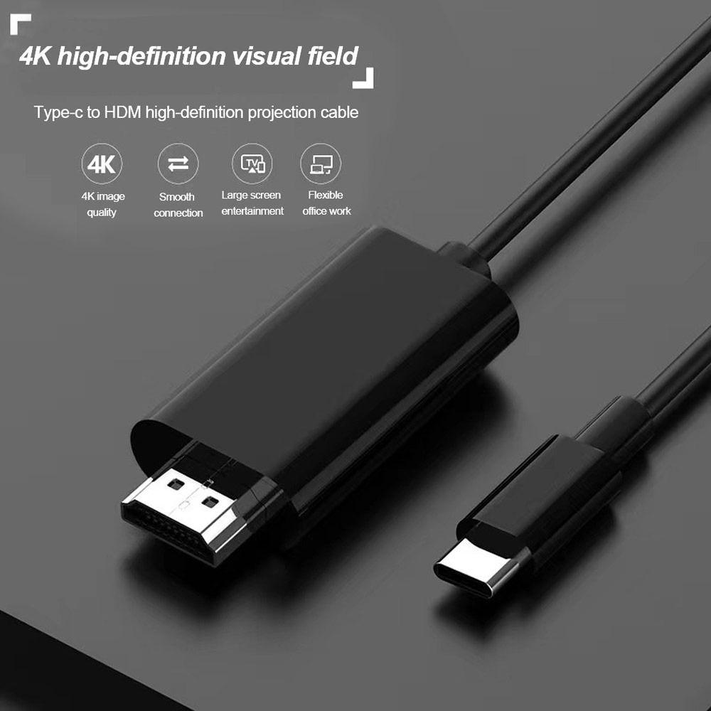 1080p Type-C To HDMI 4K@30hz Video Cord Accessories 4K HD Cable