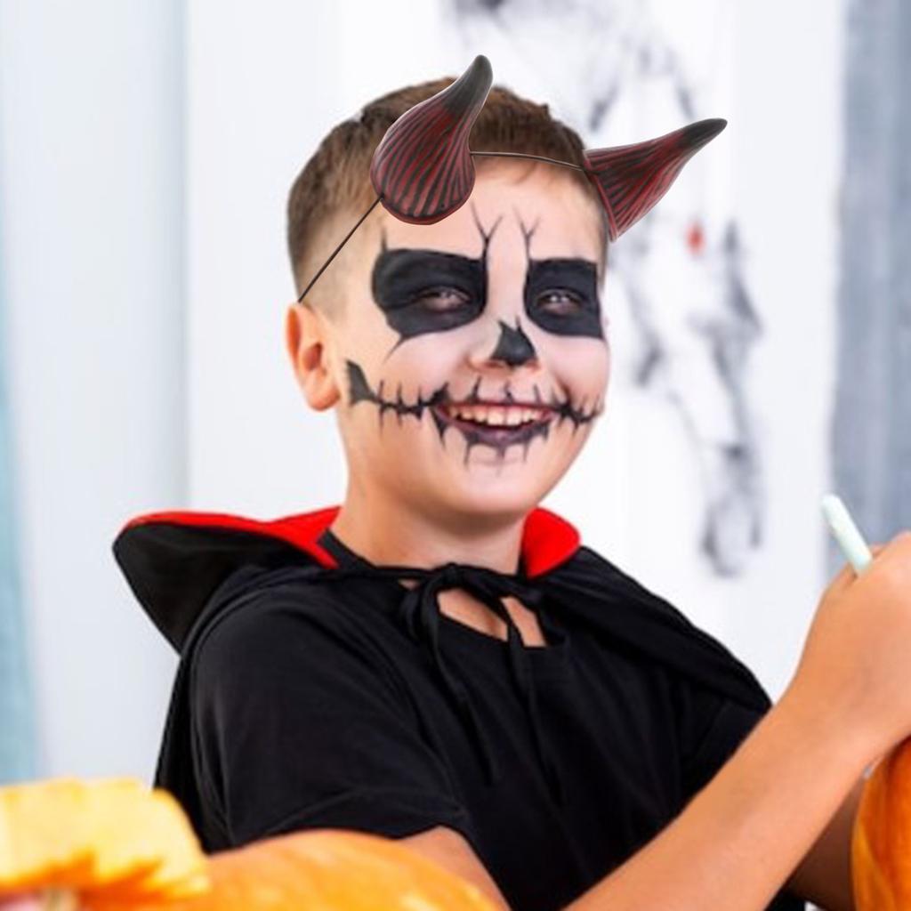 Party Hairhoop Devil Horn Hairband Animation Costume Party Props Headdress Theme Party Headband Accessories