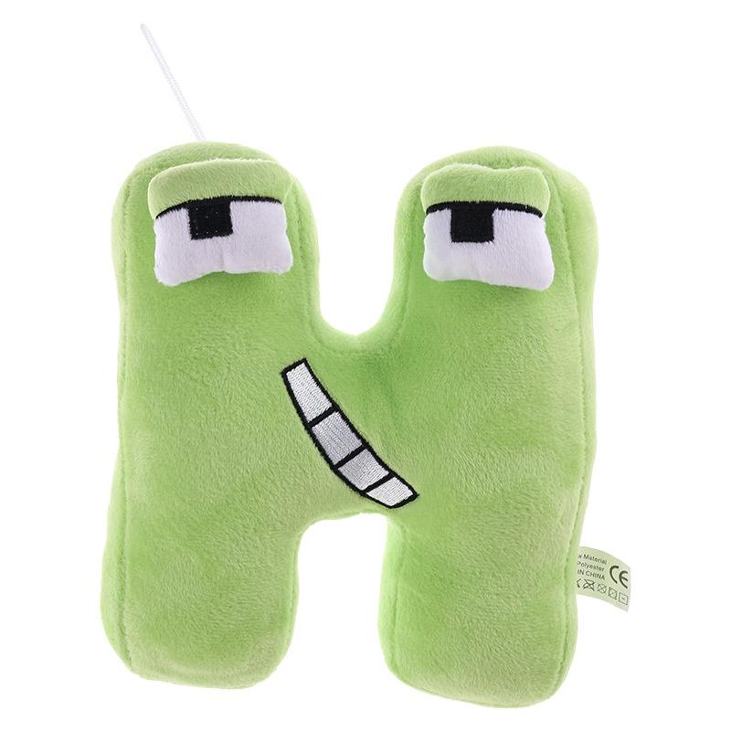 Плюшевая игрушка-подушка в виде русской буквы из Alphabet Lore для детей, мягкая и приятная на ощупь кукла-мягкая игрушка