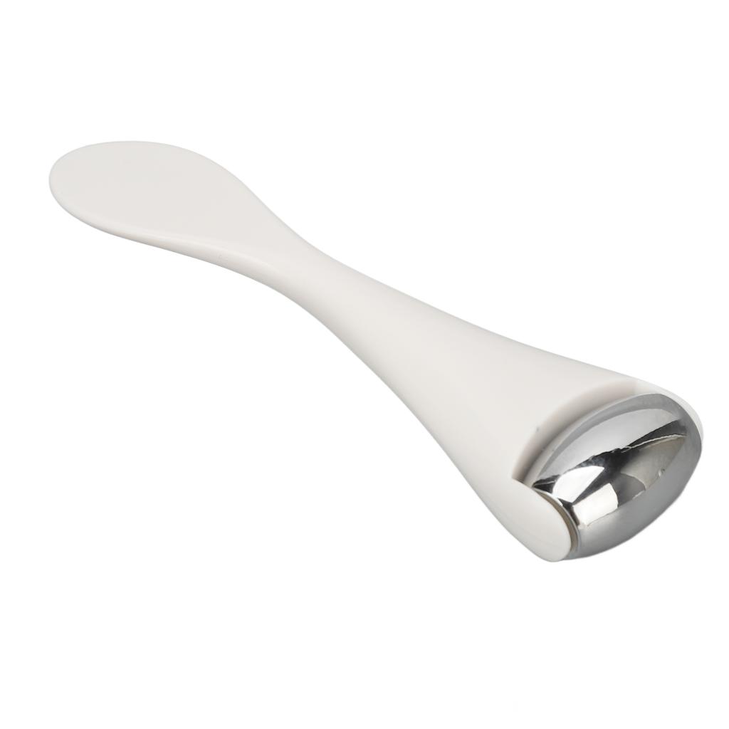 Металлический ролик для лица из нержавеющей стали, белый, мини-роллер для глаз из металла, для снятия отечности и подтяжки кожи