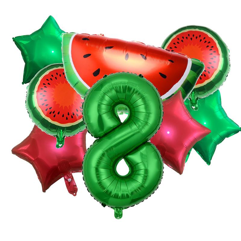 Summer Fruit Themed Aluminum Film Balloon Watermelon Birthday Balloon Party Atmosphere Decoration