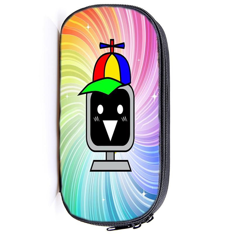 Сумка для хранения ручек Sprunki Incredibox Пенал для детей Многофункциональные косметические принадлежности для учебы Простые канцелярские принадлежности для мальчиков и девочек