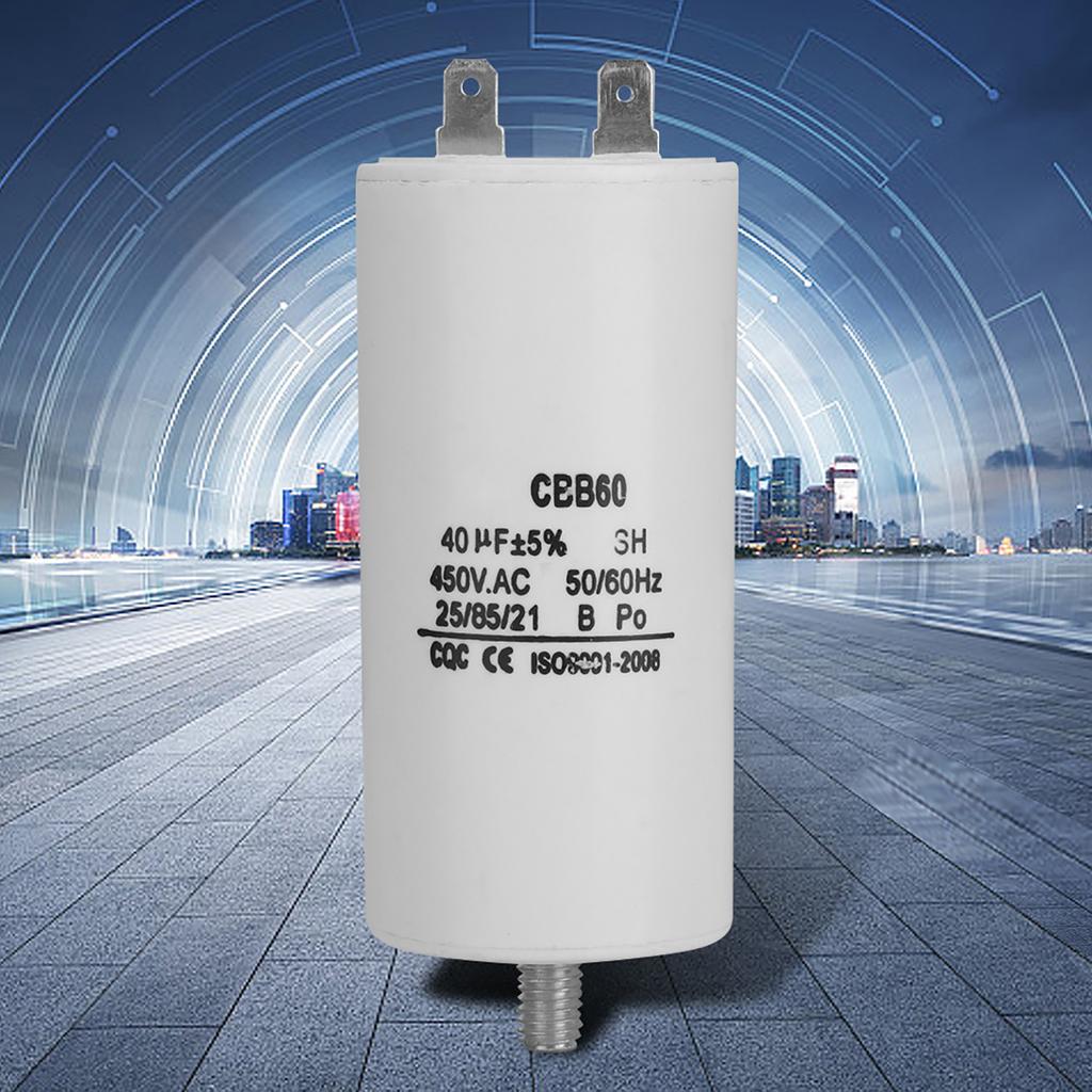 Конденсатор CBB60 40 мкФ 450 В 40 мкФ для стиральной машины 50/60 Гц