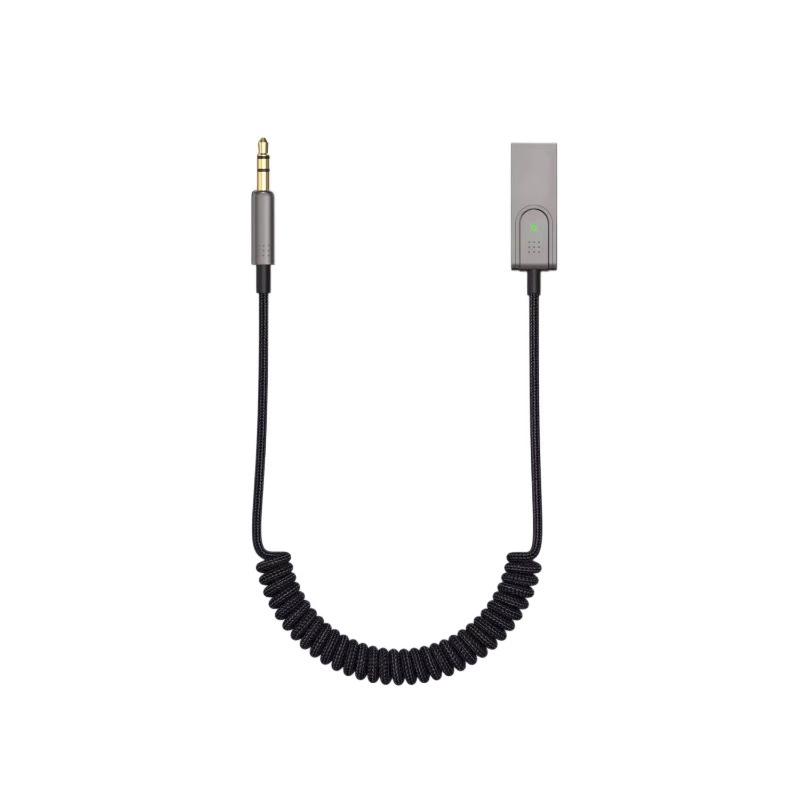 Receptor de audio Bluetooth 5.3 para coche adaptador USB aux inalámbrico manos libres