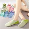 Профессиональные противоскользящие носки для йоги, носки для пилатеса, хлопковые градиентные, фитнес, невидимые носки-следки, спортивные носки для фитнеса и тренажерного зала