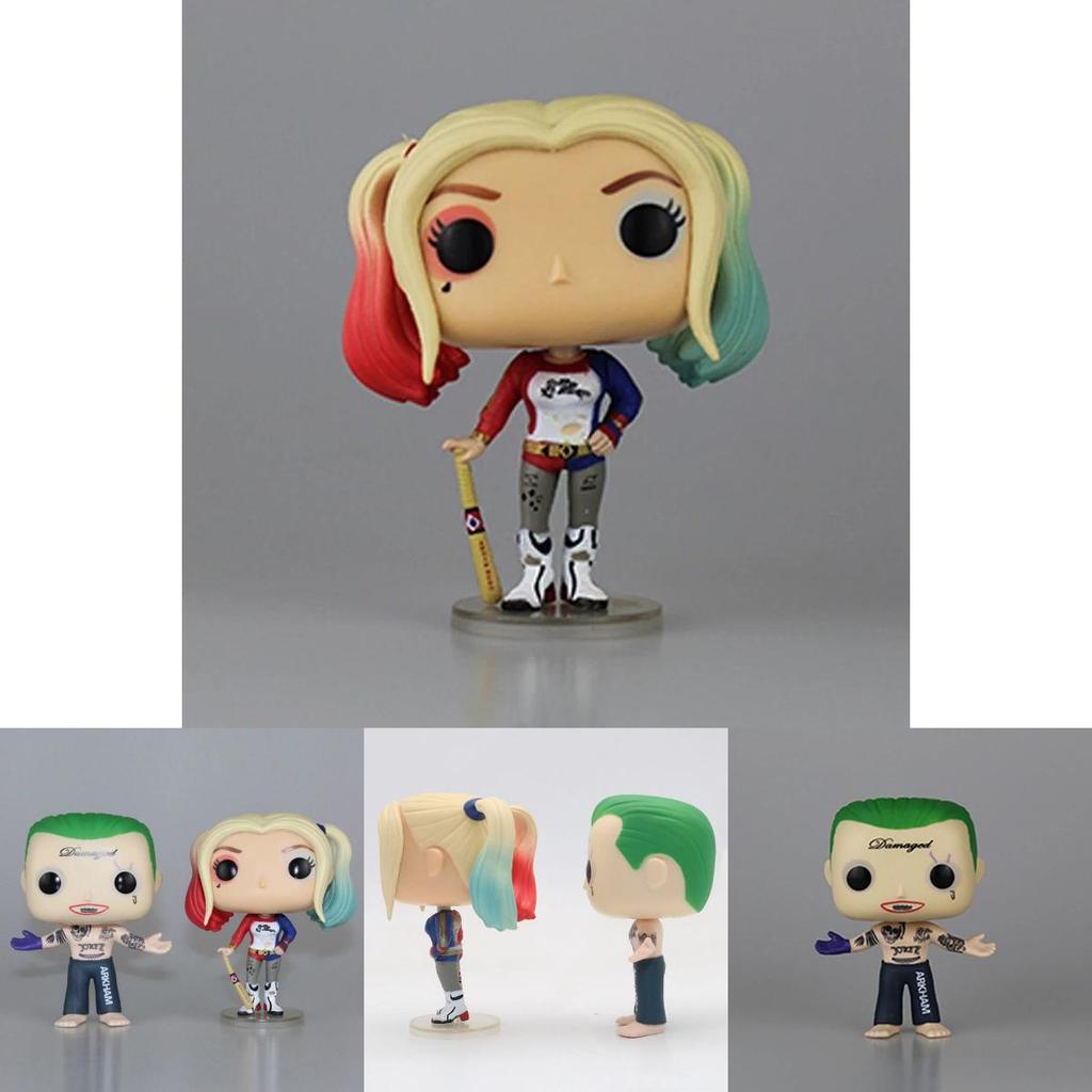 Unique Suicide Squad Joker And Harley Quinn Pop Action Figure Model Toys Collection