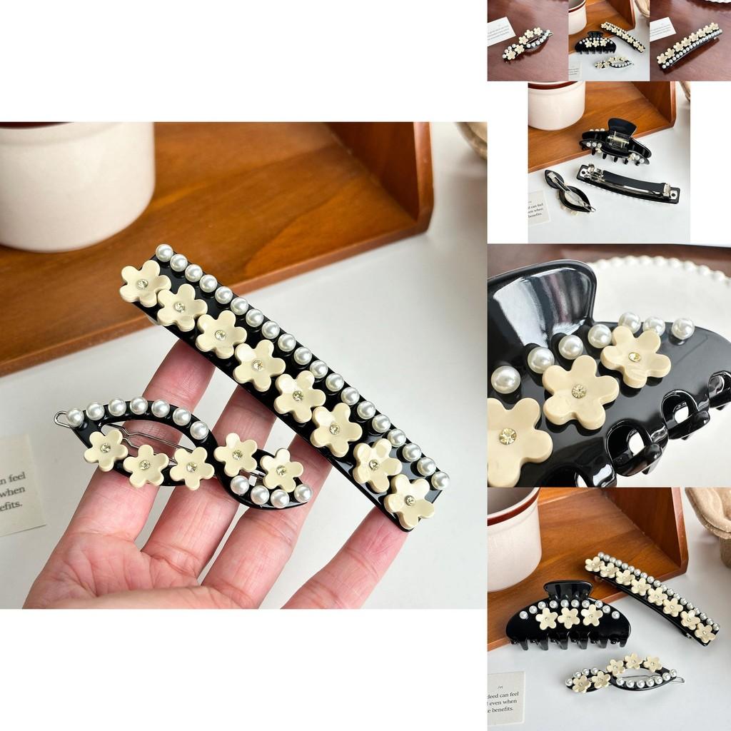 Стильная ацетатная заколка-краб для волос в виде цветка в красивых цветах для модных и трендовых образов