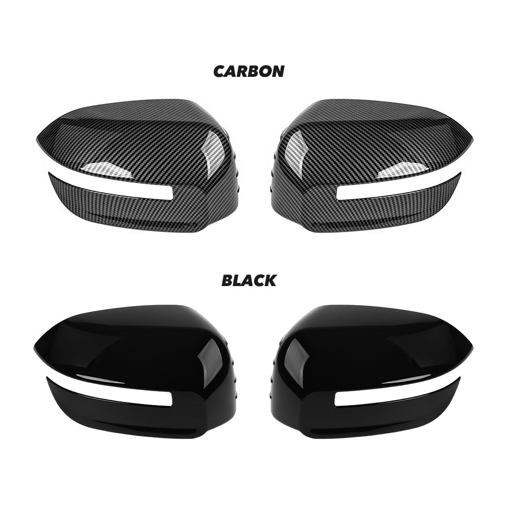 For Kia Telluride 2020-2025 2pcs Bright Black Side Door Rearview Mirror Cover Trim Accessories LHD/RHD