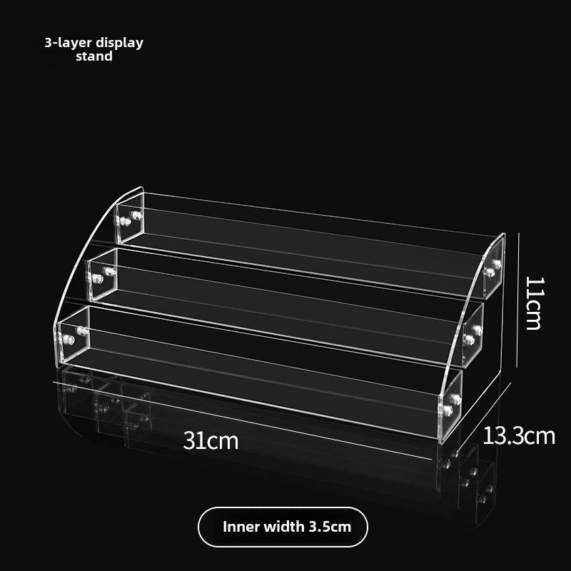 Прозрачная акриловая многослойная подставка для лака для ногтей и помады