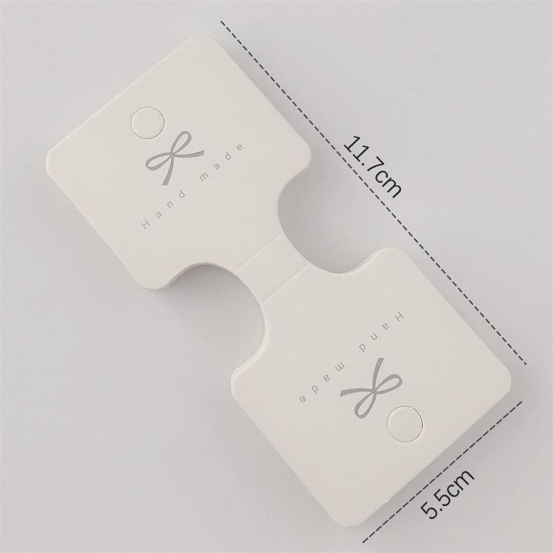 50 шт., упаковка для ювелирных изделий, бирка для упаковки своими руками для ожерелья, браслетов, повязки на голову, держателя для веревки для волос, картон