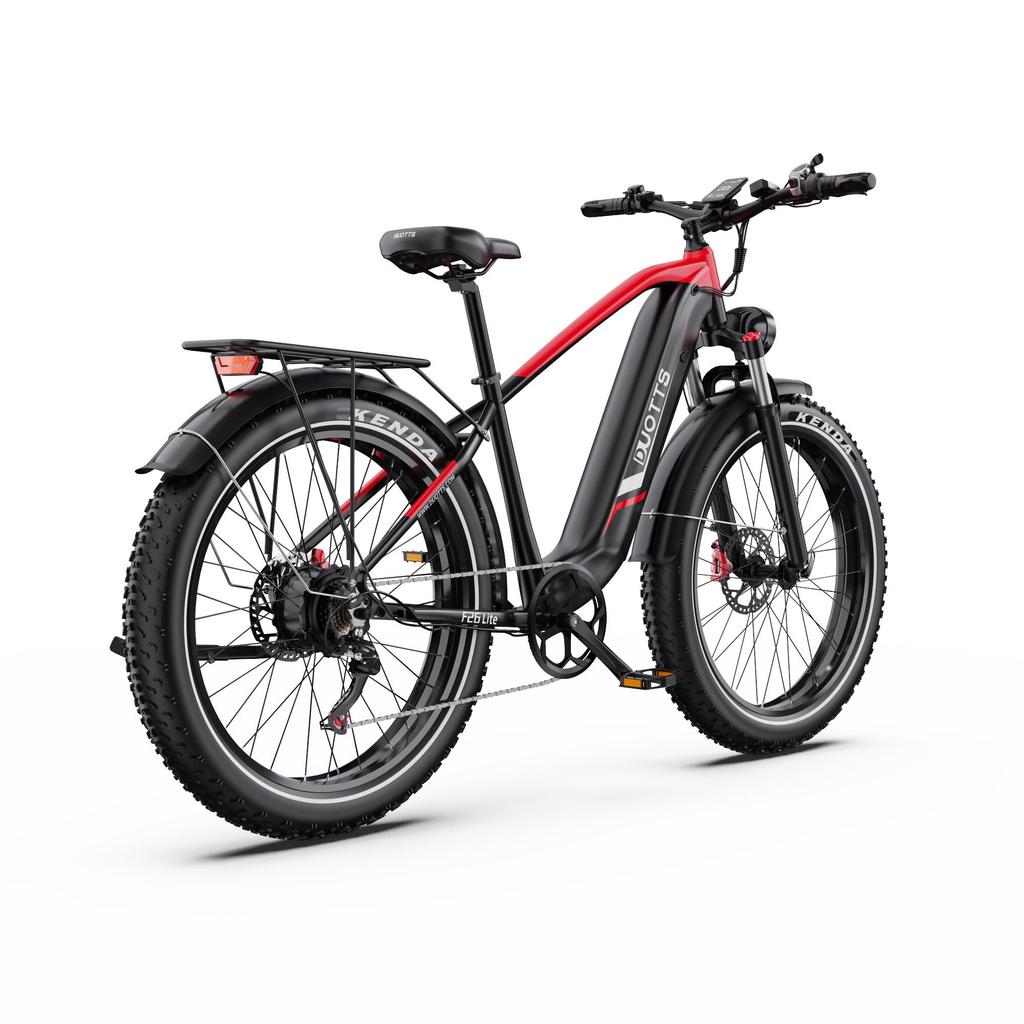 DUOTTS F26 Lite 26" Fat Tire Electric Bike, 500W Motor, 90km Extended Range, Hydraulic Brakes, APP Connectivity for Urban and Light Trail Riding.
