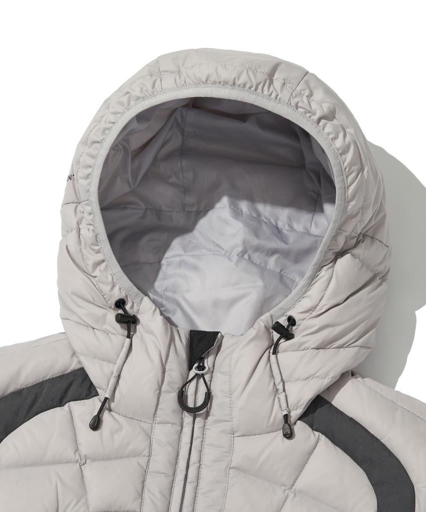Жилет-безрукавка Welter Experiment Shield Down Hood Vest_Светло-серый_Wol048