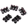 5Pcs 6 Holes Rca Female Stereo Audio Jack Av Audio Input Socket Connector
