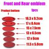 QZGF3 ABS Car Front Emblem Rear Trunk Sticker Badge for KIA Sportage K3 K4 K5 KX3 Picanto Rio Ceed Cerato Soul Stonic CARNIVAL Styling