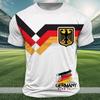 Germany National Flag Print T Shirt For Men Outdoor Jersey Sports Tops Casual O-neck Loose Short Sleeve Summer Deutschland Tees