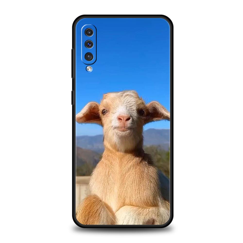 Мультяшный Милый Козлик Чехол Для Samsung A56 A36 A26 A24 A16 A14 A12 A32 A50 A70 A20S A22 A30 A40 A34 A54 A42 A52 A04s A06 5G Обложка