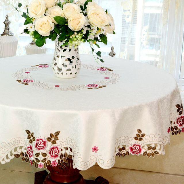 Европейская скатерть овальная скатерть Декор комнаты Эстетическая вышитая скатерть украшение обеденного стола льняная крышка стола