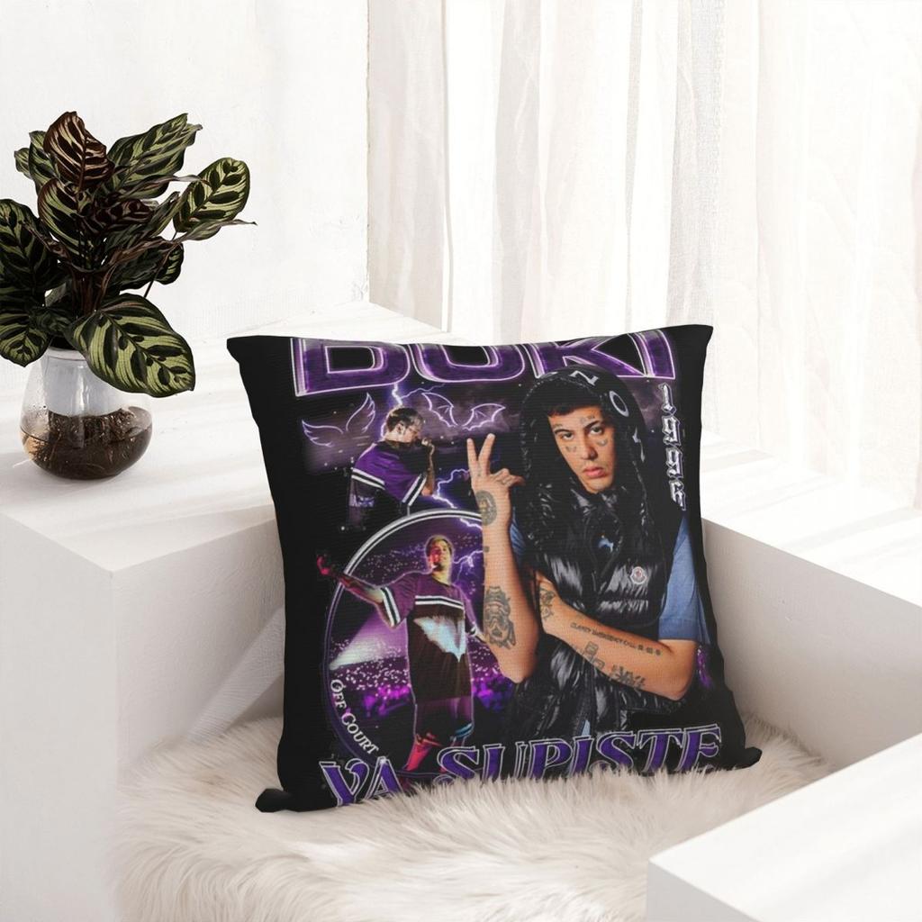 Duki Singer Rapper Pillowcase Printing Polyester Cushion Cover Decor Throw Pillow Case Cover Bed Zipper 45X45cm
