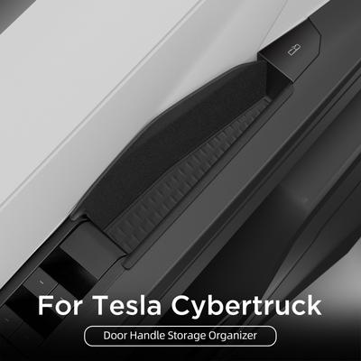 Для Tesla Cybertruck 2025 2025 2026 Органайзер-контейнер для хранения в ручке двери автомобиля Передняя задняя дверь Лоток-органайзер ABS Автоаксессуары