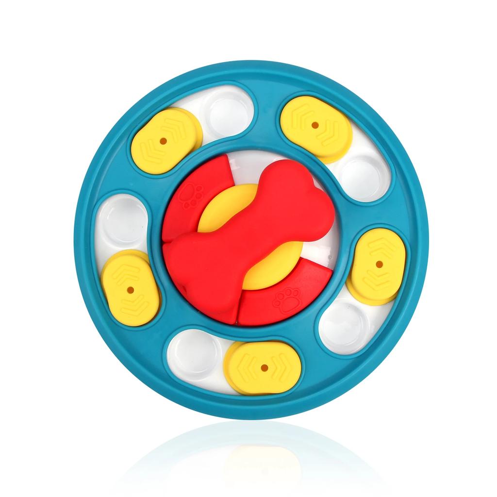 Игрушки-головоломки для собак Медленная кормушка Интерактивное увеличение интеллекта щенка Диспенсер для еды Посуда, которая не дает удушьям Собачья лизунья Товары для животных