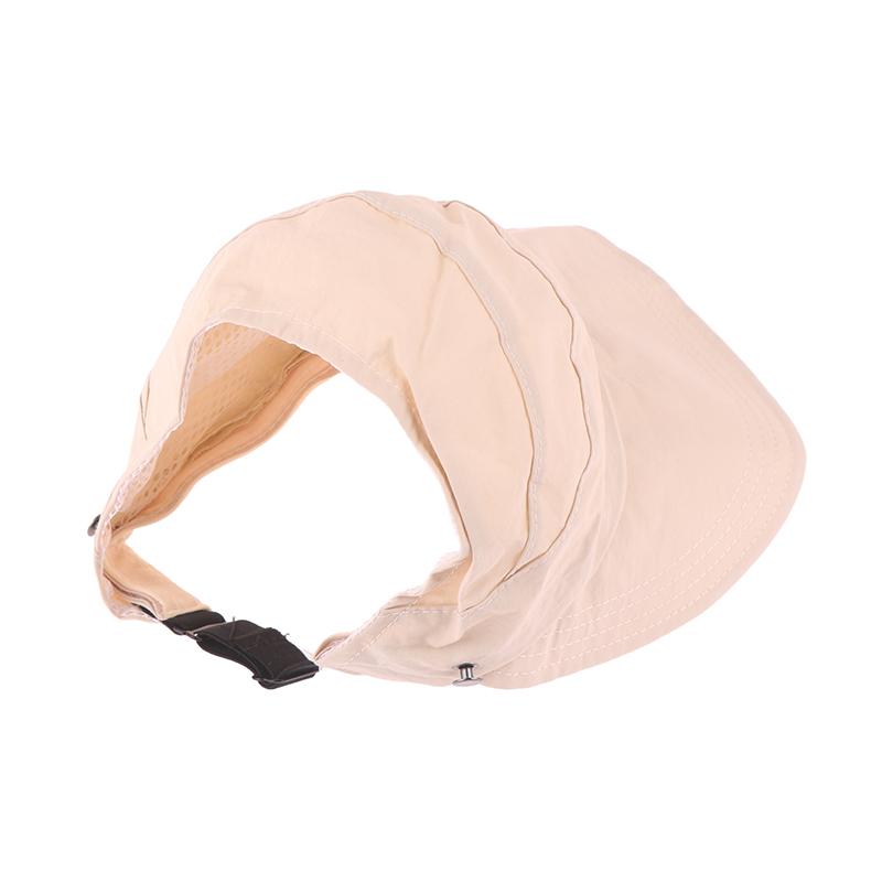 Складная широкополая шляпа с конским хвостом от солнца, регулируемая летняя кепка с козырьком для рыбалки