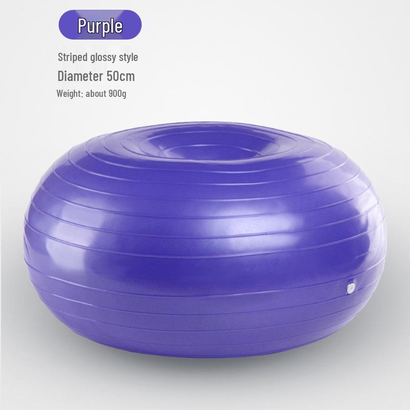 Мяч для йоги «Пончик» с защитой от разрыва для беременных и послеродовых занятий пилатесом и тренировки кора