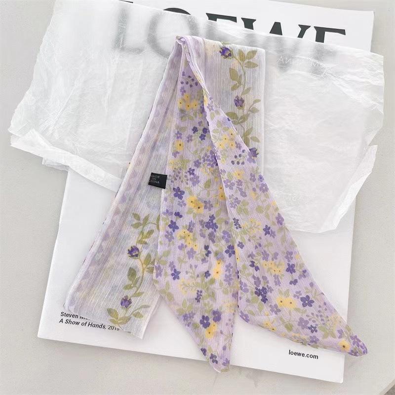 Шелковый шарф Qiandongge, повязка на голову в стиле ретро, завязанный хвост, бант, лента, повязка на голову, повязка на голову Mori Series