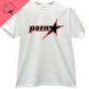Футболки унисекс с принтом PORNSTAR, крутая футболка черного цвета, модная футболка унисекс, футболки с графикой, одежда унисекс, футболка Harajuku Y2k