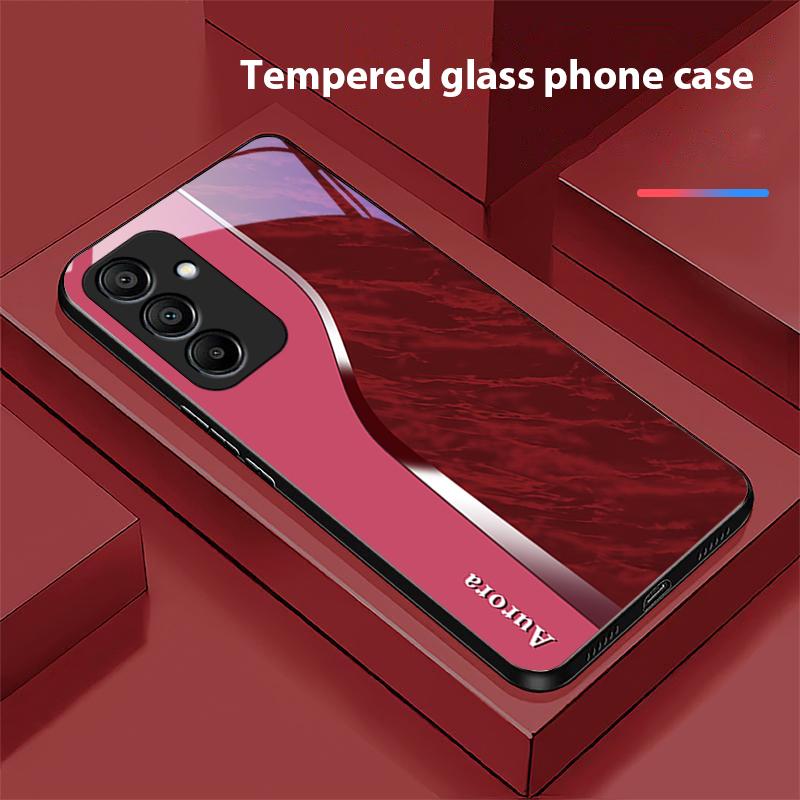 Фиолетовый с узором из воды Для Samsung Galaxy A15 5G 54 4G 51 50 24 35 90 71 12 51 53 52S 80 22 34 Черный Чехол для телефона из закаленного стекла