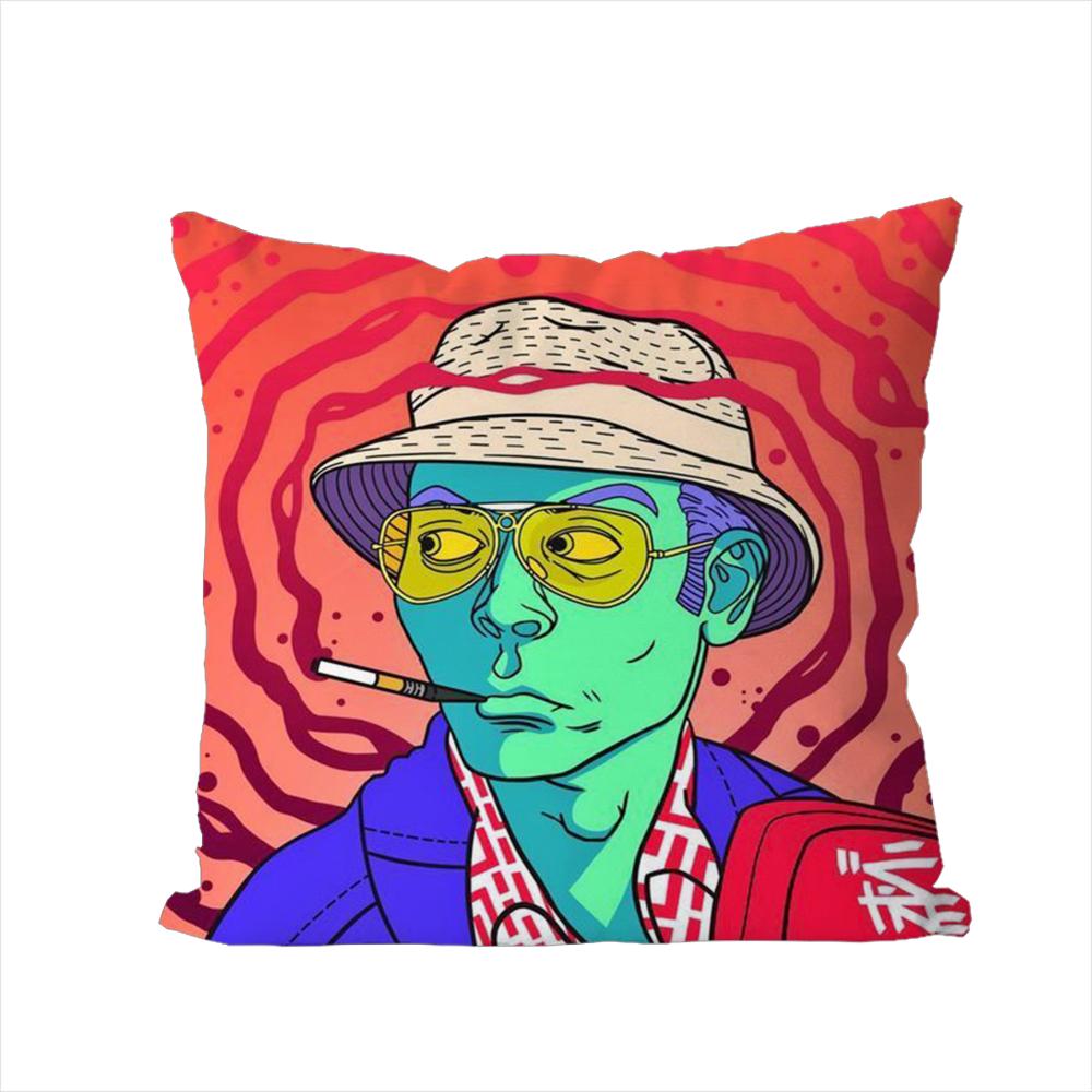 Fear And Loathing In Las Vegas Pillow Case For Car Sofa Decorative Home Doublesided Print Plush Square Throw Pillow Cushion Cov
