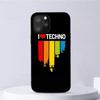 Техно Музыка Мода Черный Для iPhone Samsung Galaxy Redmi Note S 17 16 15 14 13 20 24 25 54 Pro Max Ultra Fe Air Чехол Poco