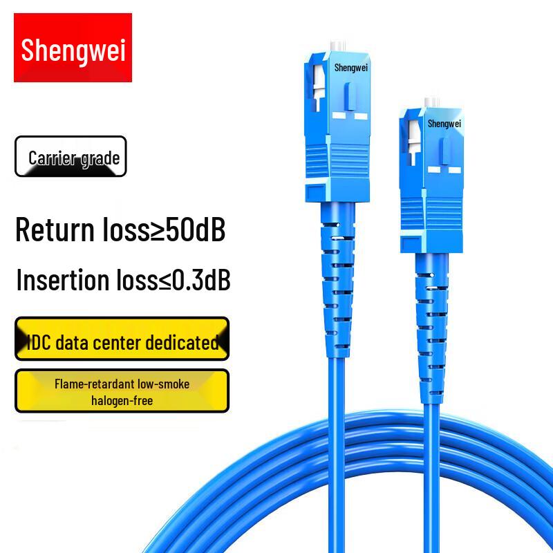Shengwei SC-SC Single-Mode Armored Fiber Optic Patch Cord