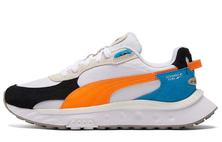Men's Sneakers Puma Wild Rider 'Rollin' - White Orange Glow'