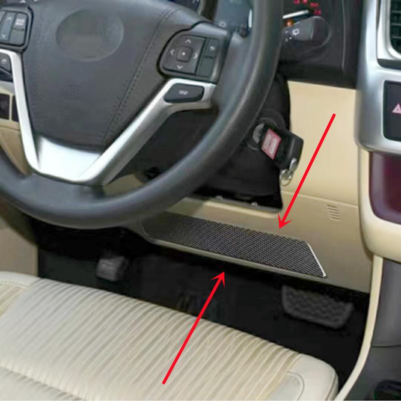 Углеродное волокно, кнопка запуска автомобиля, крышка рулевого колеса, накладки, наклейки для Toyota Highlander, автомобильный Стайлинг, интерьер